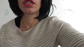 9 months pregnant hot wife begging for cocks